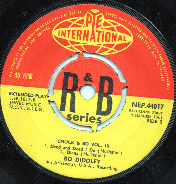 Chuck Berry & Bo Diddley : Chuck & Bo Vol. 3 (7", EP, Fou)