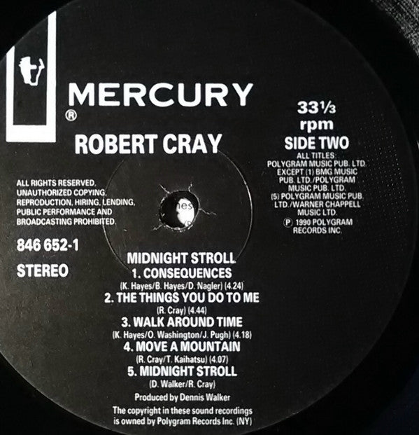 Robert Cray : Midnight Stroll (LP, Album)