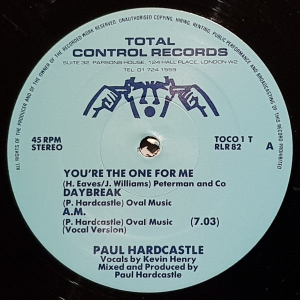 Paul Hardcastle : You're The One For Me / Daybreak / A.M. (12", Single, Dam)