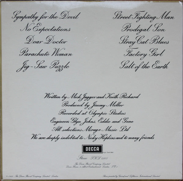 Rolling Stones* : Beggars Banquet (LP, Album)