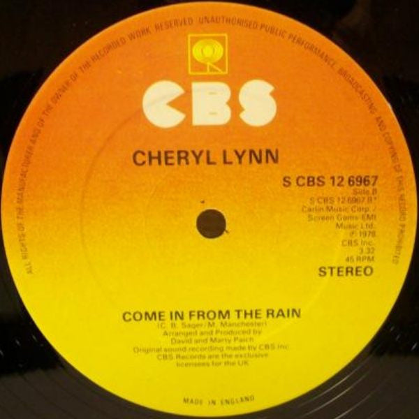 Cheryl Lynn : Got To Be Real (12", Ltd)