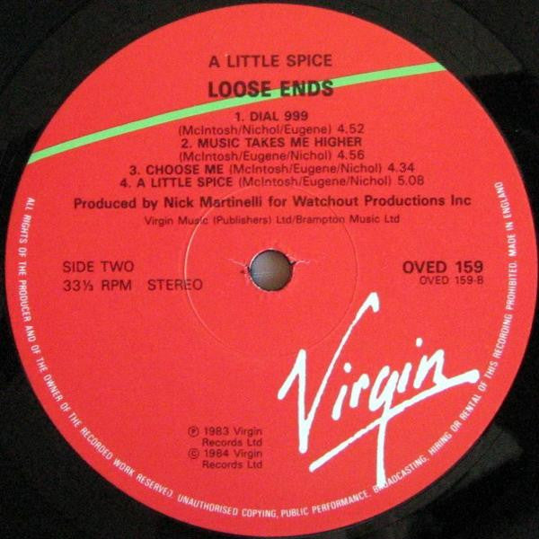 Loose Ends : A Little Spice (LP, Album, RE)