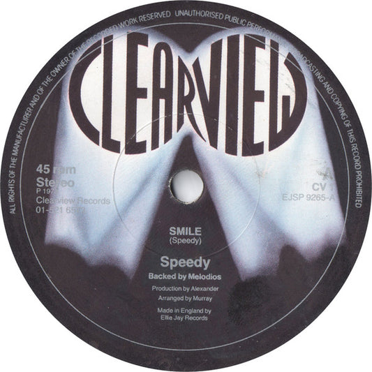 Speedy (13) / Bojey : Smile / Feel No Way (7", Single)