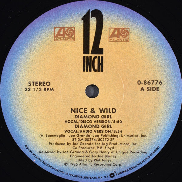 Nice & Wild : Diamond Girl (12", Single)