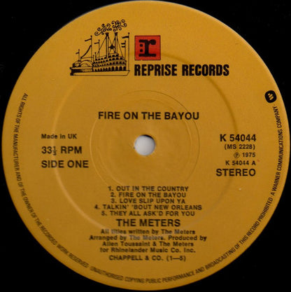 The Meters : Fire On The Bayou (LP, Album)