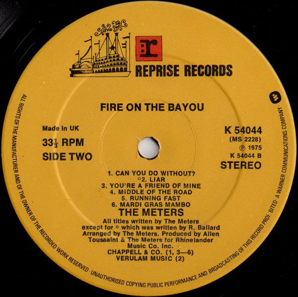 The Meters : Fire On The Bayou (LP, Album)