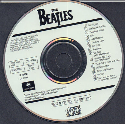 The Beatles : Past Masters • Volume Two (CD, Comp, Mono)