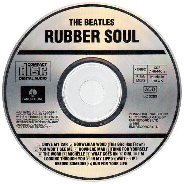 The Beatles : Rubber Soul (CD, Album, RE)