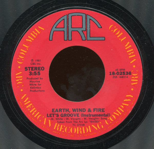 Earth, Wind & Fire : Let's Groove (7", Single, Styrene, Pit)