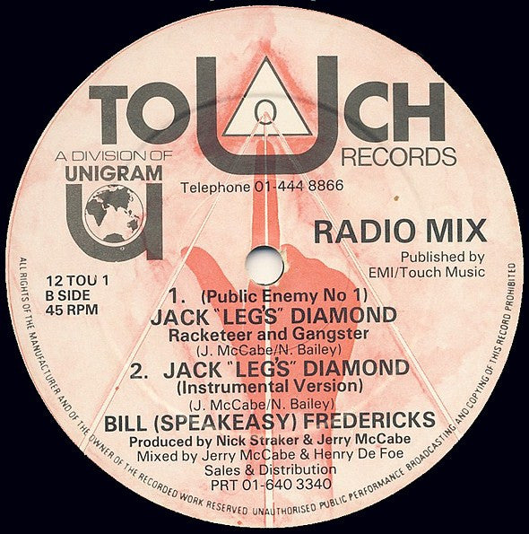 Bill Fredericks : Jack 'Legs' Diamond (12")