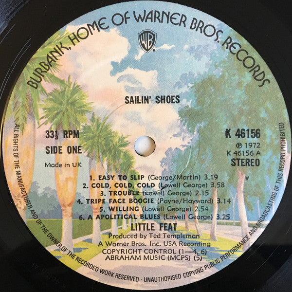 Little Feat : Sailin' Shoes (LP, Album, RE, Gat)