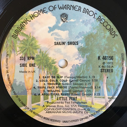 Little Feat : Sailin' Shoes (LP, Album, RE, Gat)