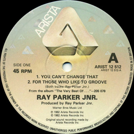 Ray Parker Jr. : You Can't Change That (12")