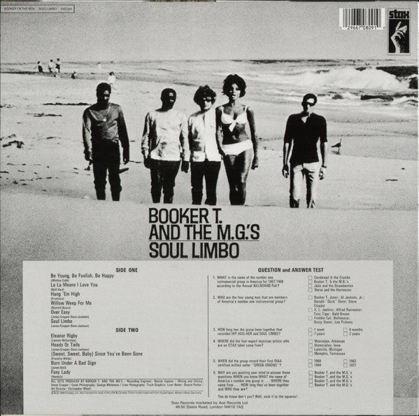 Booker T & The MG's : Soul Limbo (LP, Album, RE)