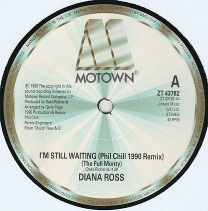 Diana Ross : I'm Still Waiting (Phil Chill 1990 Remix) (12", Single)