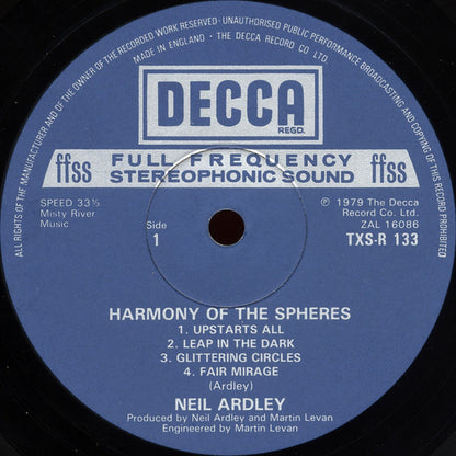 Neil Ardley : Harmony Of The Spheres (LP, Album)