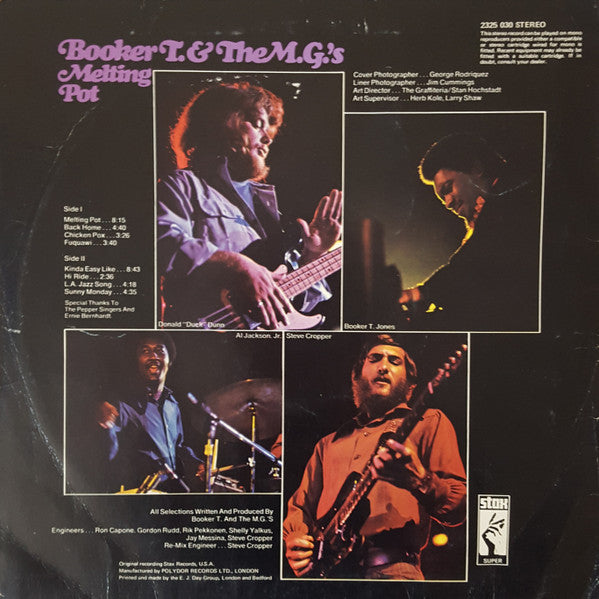 Booker T & The MG's : Melting Pot (LP, Album)