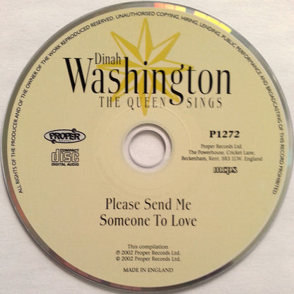 Dinah Washington : Please Send Me Someone to Love (The Queen Sings) (CD, Comp)