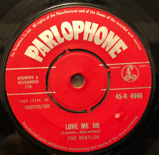 The Beatles : Love Me Do (7", Single, RP)