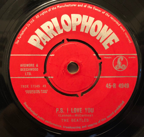 The Beatles : Love Me Do (7", Single, RP)