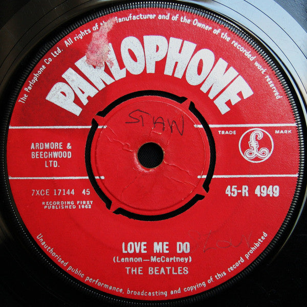 The Beatles : Love Me Do (7", Single, RP)