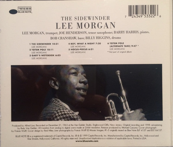 Lee Morgan : The Sidewinder (CD, Album, RE, RM)