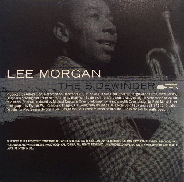 Lee Morgan : The Sidewinder (CD, Album, RE, RM)