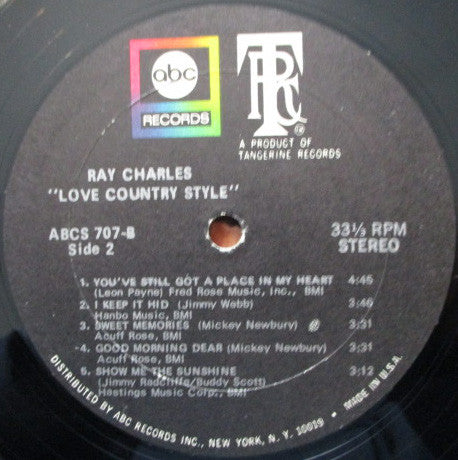 Ray Charles : Love Country Style (LP, Album)