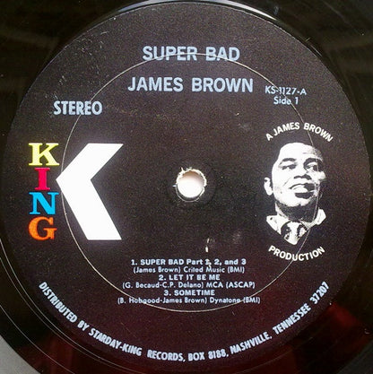 James Brown : Super Bad (LP, Album, Bla)