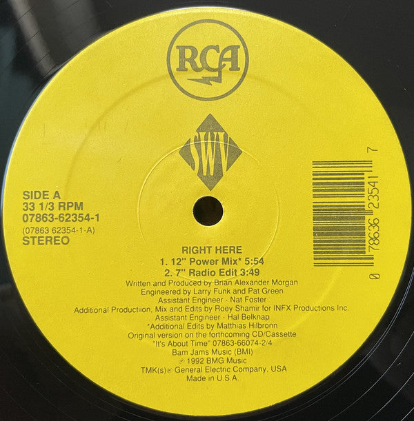 SWV : Right Here (12", Single)