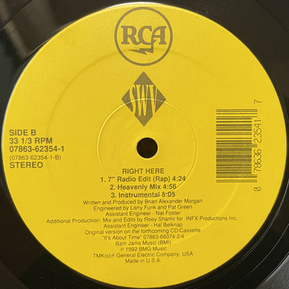 SWV : Right Here (12", Single)