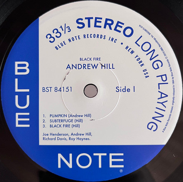 Andrew Hill : Black Fire (LP, Album, RE, 180)