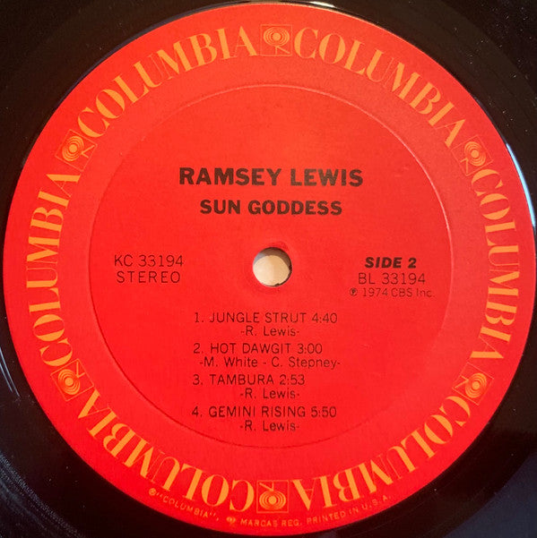 Ramsey Lewis : Sun Goddess (LP, Album, Ter)