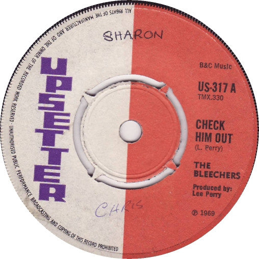 The Bleechers / The Upsetters : Check Him Out / The Vampire (7", Single, 4 P)