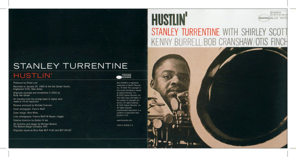 Stanley Turrentine : Hustlin' (CD, Album, RE, RM)