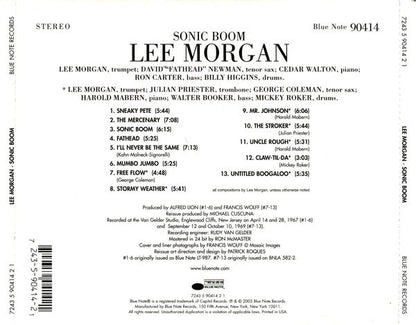 Lee Morgan : Sonic Boom (CD, Album, Ltd, RE)