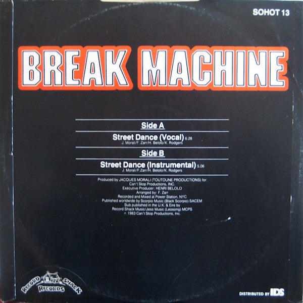 Break Machine : Street Dance (12", Pic)