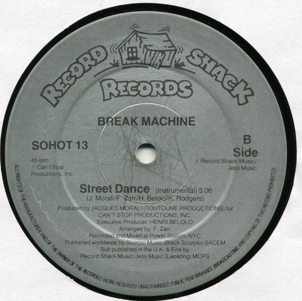 Break Machine : Street Dance (12", Pic)