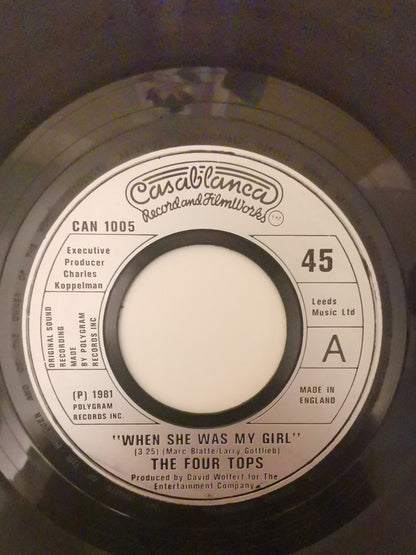 The Four Tops* : When She Was My Girl (7", Single)