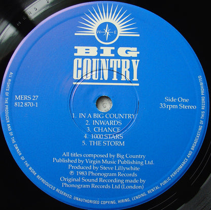 Big Country : The Crossing (LP, Album, Red)