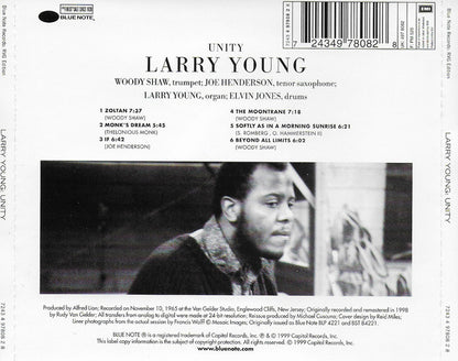 Larry Young : Unity (CD, Album, RE, RM)