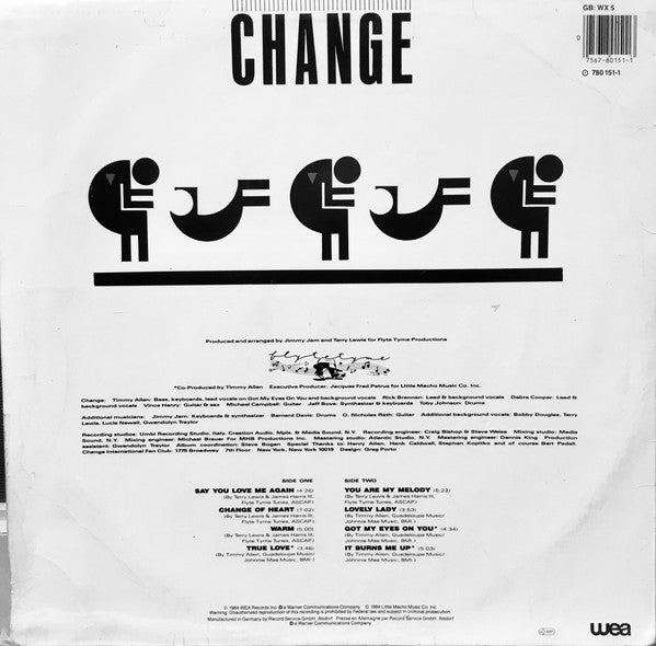 Change : Change Of Heart (LP, Album)