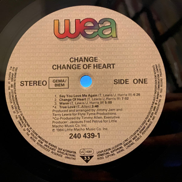 Change : Change Of Heart (LP, Album)