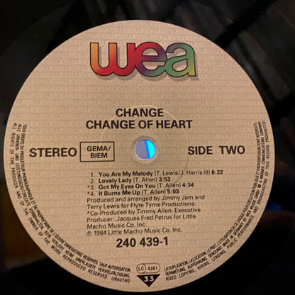 Change : Change Of Heart (LP, Album)