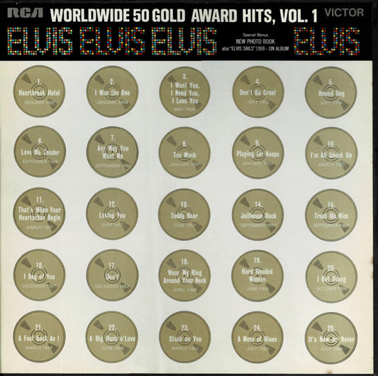 Elvis* : Worldwide 50 Gold Award Hits, Vol. 1 (4xLP, Comp, Mono, RE + Box)