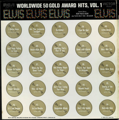 Elvis* : Worldwide 50 Gold Award Hits, Vol. 1 (4xLP, Comp, Mono, RE + Box)