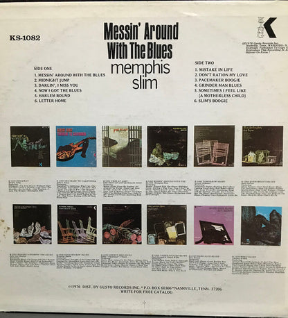 Memphis Slim : Messin' Around With The Blues (LP, Album, RE)