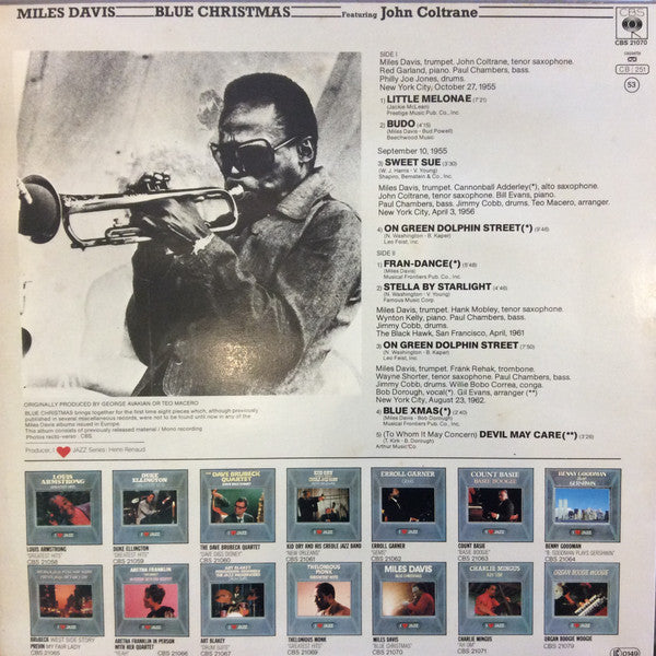 Miles Davis : Blue Christmas (LP, Comp, Mono)