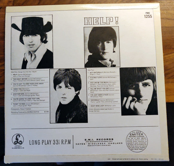 The Beatles : Help! (LP, Album, Mono)