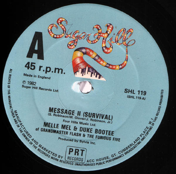 Melle Mel & Duke Bootee : Message 2 (Survival) (12")